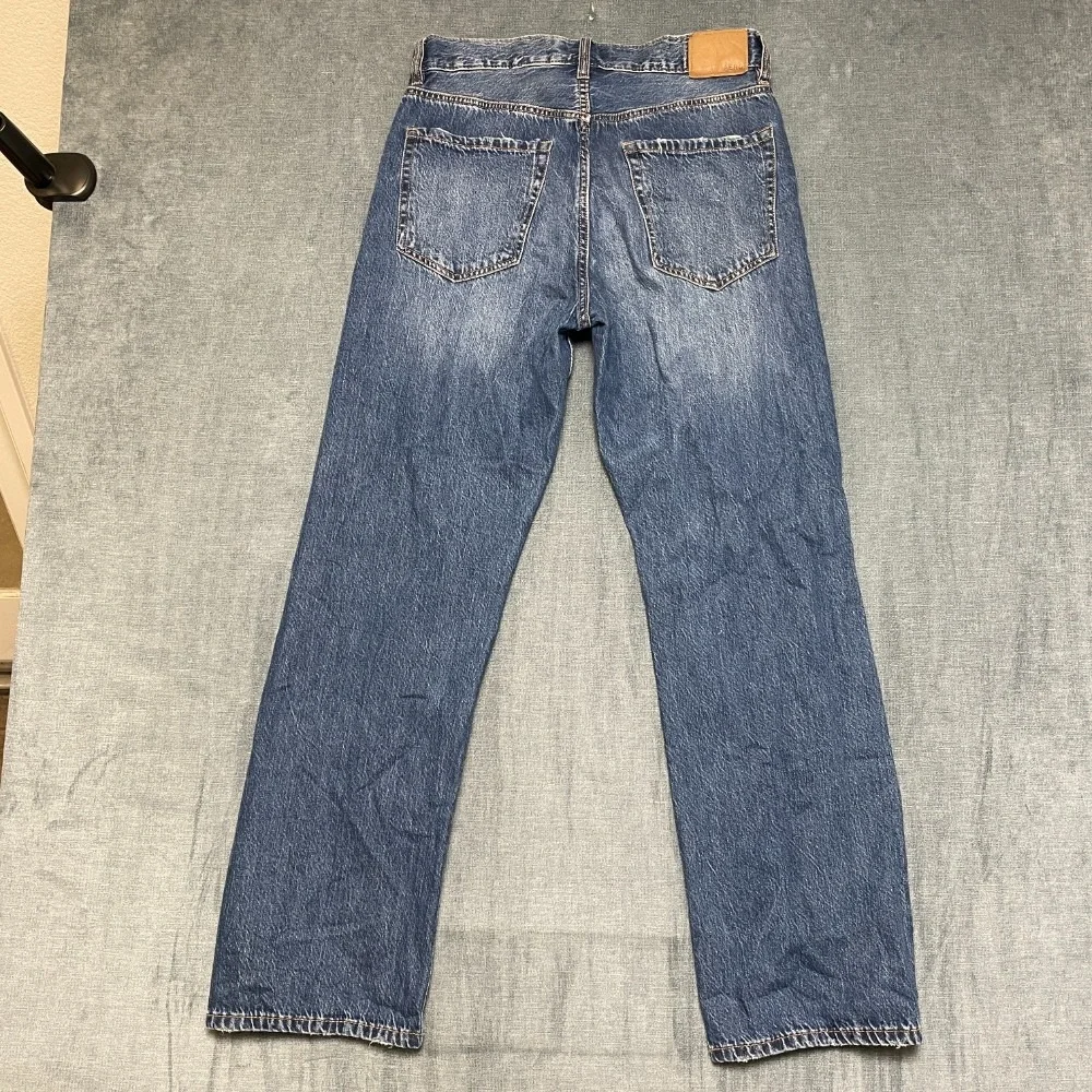 Aeropostale Jeans Mens 32x31 Blue Denim Distressed Straight Leg Zip Fly Outdoor